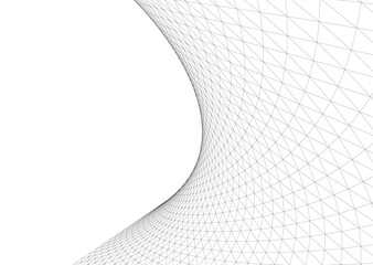 Fototapeta premium Abstract architectural building vector 3d illustration