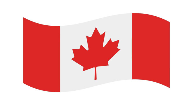 Waving Canadian Flag Symbolizing National Pride and Identity.