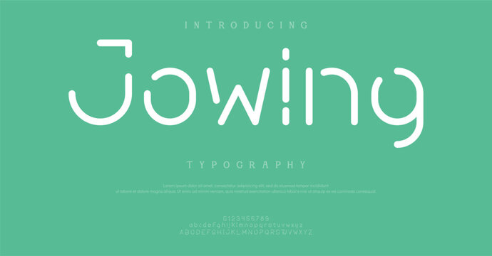 Introducing Jowing Typography Font Design
