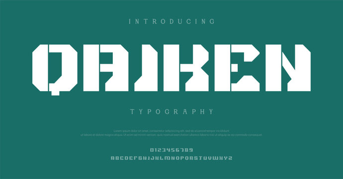Introducing Daiken Typography Font Design