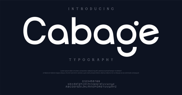 Introducing Cabage Typography Font Design