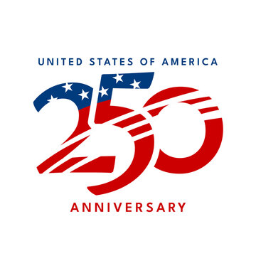 United states of america 250 anniversary, vector illustration