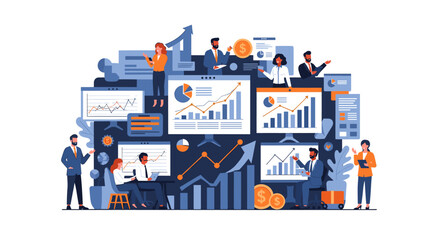 A confident businessman stands with his hands on his hips, conveying success and a determined attitude. Ideal for marketing materials, websites, or so © MotionFlux Lab