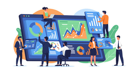 A confident professional stands with hands on hips, exuding leadership and a focus on success. Ideal for marketing materials and demonstrating corpora © MotionFlux Lab