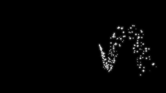 2D twinkling cartoon stars and glitter FX, blinking retro vector star doodles, Cartoon smoke bubble explosion, magic particle burst, 2D flat sparkle effect overlay on black screen background. 4k