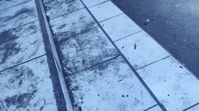 Dirty and weathered ceramic floor tiles texture