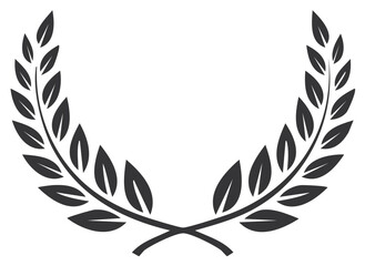 Obraz premium Laurel wreath symbol, elegant design element, victory, achievement, design