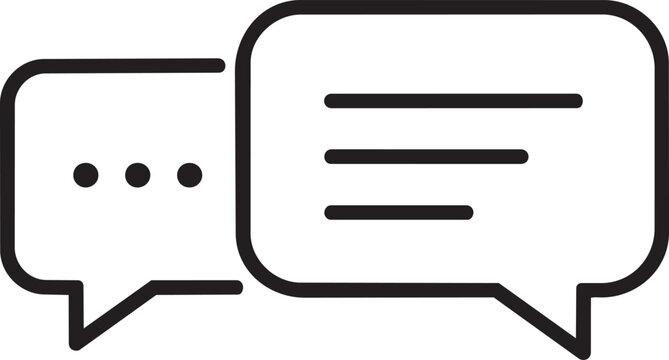 A chat bubble with another bubble containing ellipsis