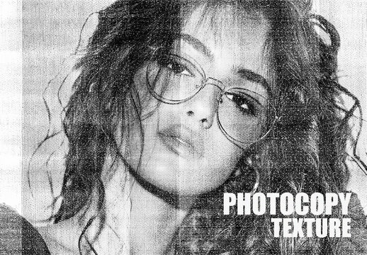 Glitch Photocopy Texture Effect