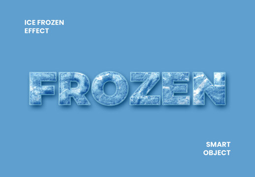 Ice Frozen Cold Text Effect