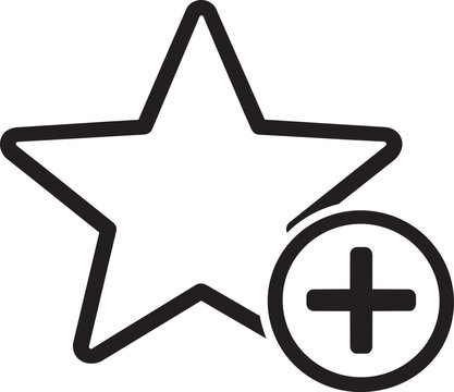A star with a plus sign