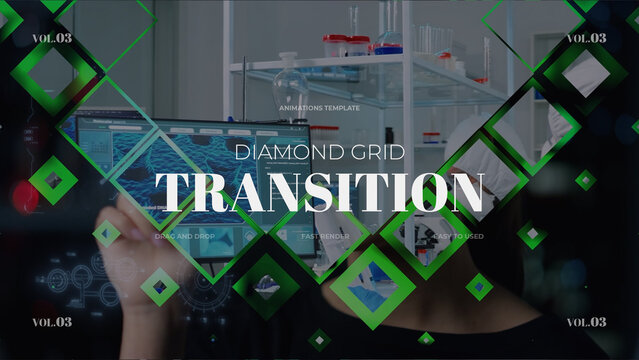 Diamond Grid Transition / Horizontal / Part 03