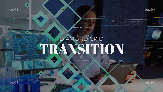 Diamond Grid Transition / Horizontal / Part 04