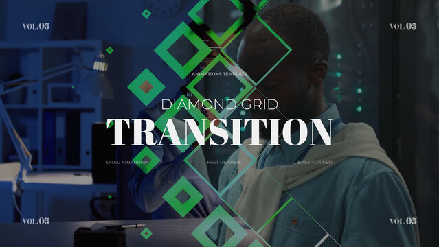 Diamond Grid Transition / Horizontal / Part 05