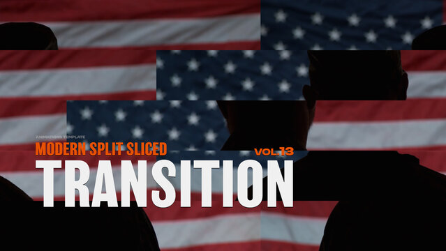 Modern Split Sliced Transition / Horizontal / Part 13