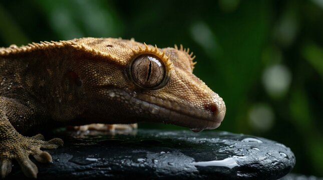 オウカンミカドヤモリの横顔