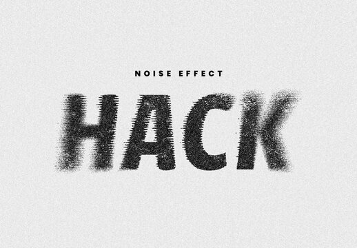 Noise Spray Paint Distortion Text Effect