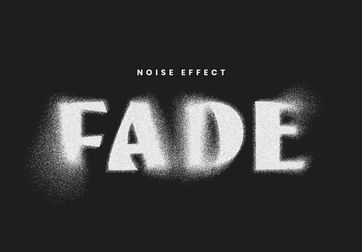 Spray Paint Fade Noise Text Effect