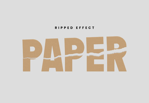 Ripped Text Effect