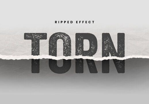 Ripped Text Effect