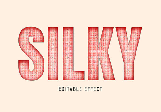Silk Printing Text Effect