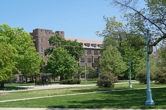 Academic buildings on the campus of Michigan State University