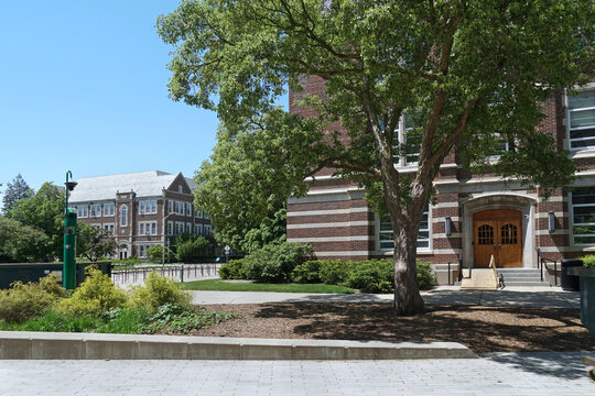 Academic buildings on the campus of Michigan State University