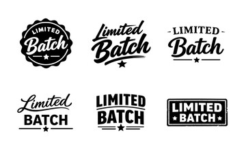 Obraz premium Limited batch vintage label designs collection in black and white