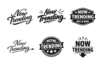 Obraz premium Trendsetting badge designs with bold typography and dynamic elements