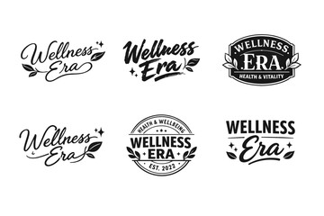 Obraz premium Wellness era logo designs with health and vitality themes