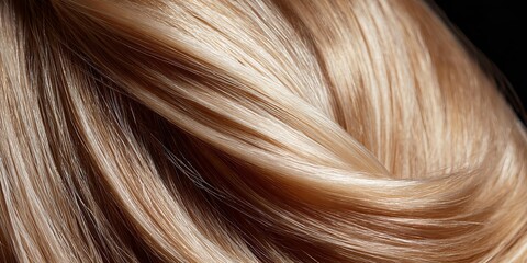 Naklejka premium Close-up of blonde hair