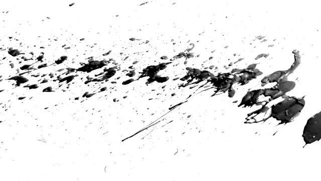 Splatter paint black and white