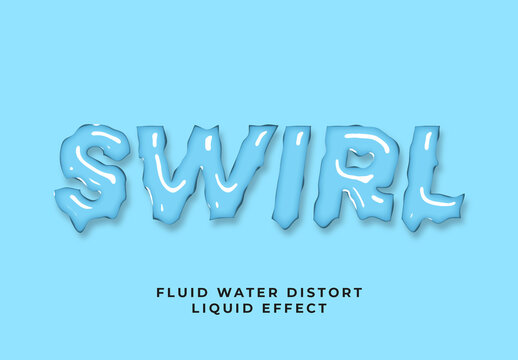 Smooth Liquid Water Text Effect