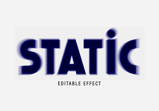 Static Motion Blur  Text Effect