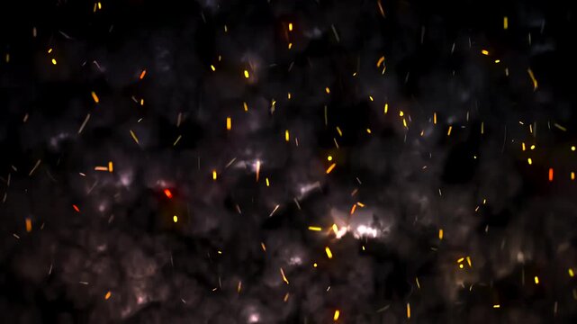 Fire Ember Sparks Smoke background