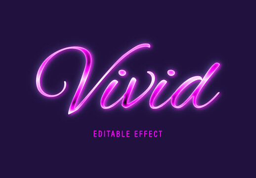 Grain Pink Script Glow Neon Text Effect