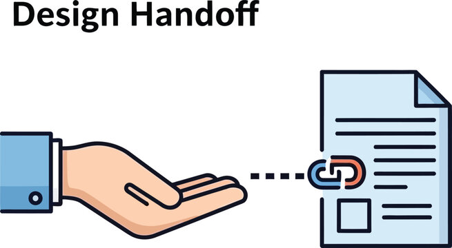 Design handoff process illustration