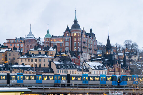General views of the streets of Stockholm, the capital of Sweden, in February 2026, including Gamla stan, ostermalm, Sodermalm, museums, iconic buildings, animals, and urban architecture.