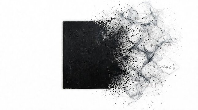 Quantum Suprematism: The Dissolving Square