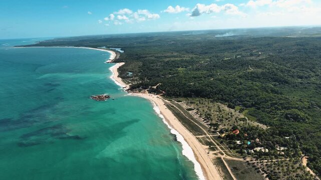 Imagem a&eacute;rea de praia em Pernambuco