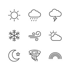 Obraz premium Collection of Weather Icons Representing Different Atmospheric Conditions 4.