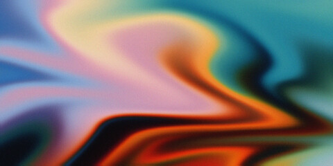 Obraz premium Vibrant Abstract Art With Swirling Colors And Gradient Effects In Digital Design