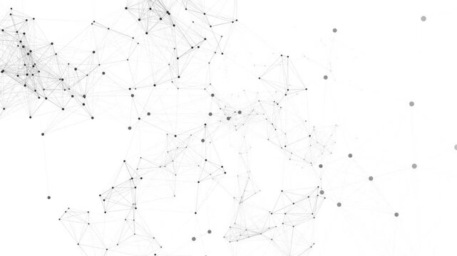 Abstract Modern Nexus Helix Flow on White Background  4K Seamless Loop