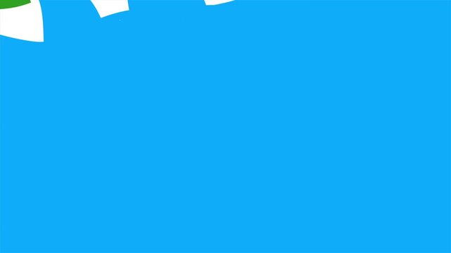 Green screen liquid water transition video