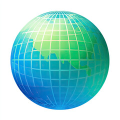 Obraz premium globe on white background