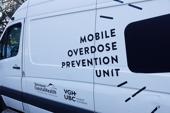 Mobile Overdose Prevention Unit van operated by Vancouver Coastal Health and VGH+UBC Hospital Foundation
