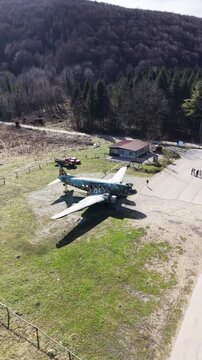 Forgotten Cold War Era Douglas C-47 Skytrain at the Entrance of Zeljava Base