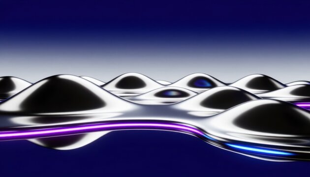 Futuristic silver car side profile with neon purple underglow lighting on dark gradient background