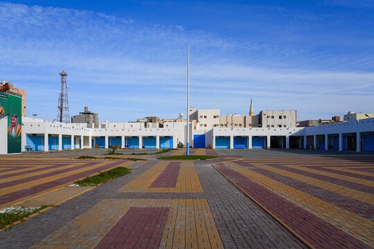 The main square of the restored Amerah Souq in Umluj, Saudi Arabia