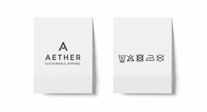 Aether Sustainable Skincare product packaging.